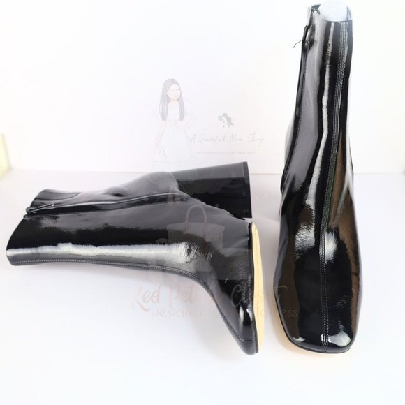 Sam Edelman Women's Codie High Heel Booties Patent Leather Black 10.5- 0268 - Picture 9 of 16